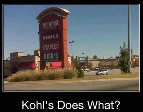 Warning! to Men - Stay away from Kohl's