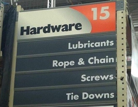 It’s A Hardware Store, What Were You Thinking About