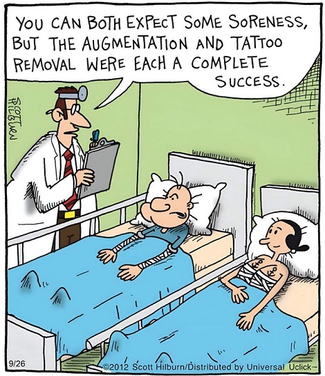 I Guess She Didn't Want All The Tatoos Removed